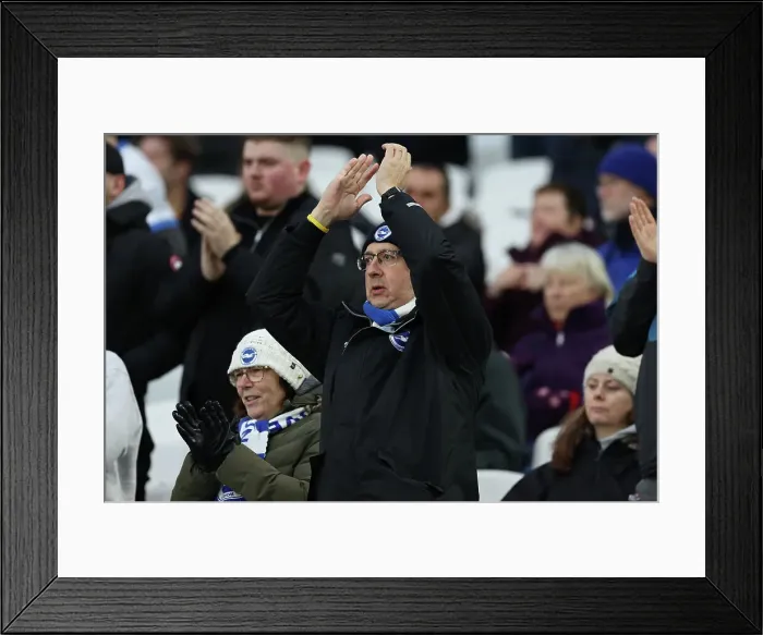 Framed Print : West Ham United v Brighton and Hove Albion Premier League 21DEC24
