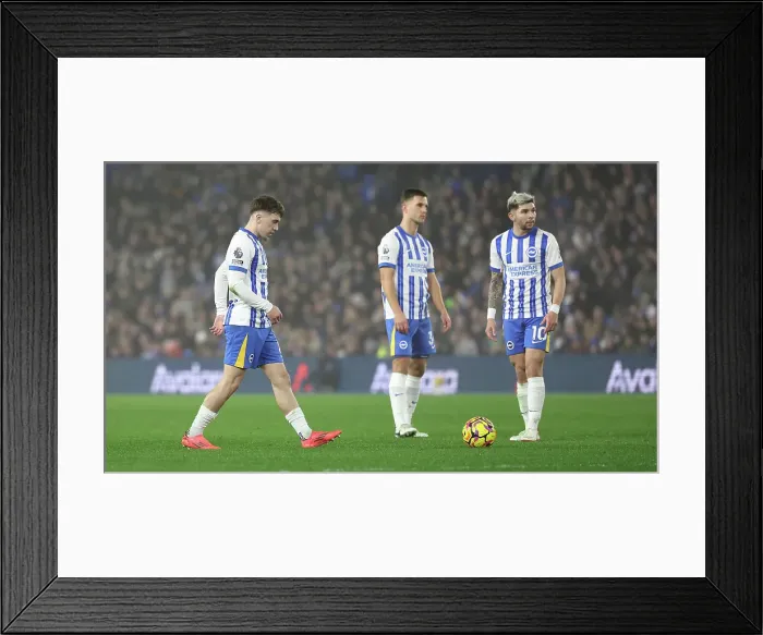 Framed Print : Brighton and Hove Albion v Brentford Premier League 27DEC24