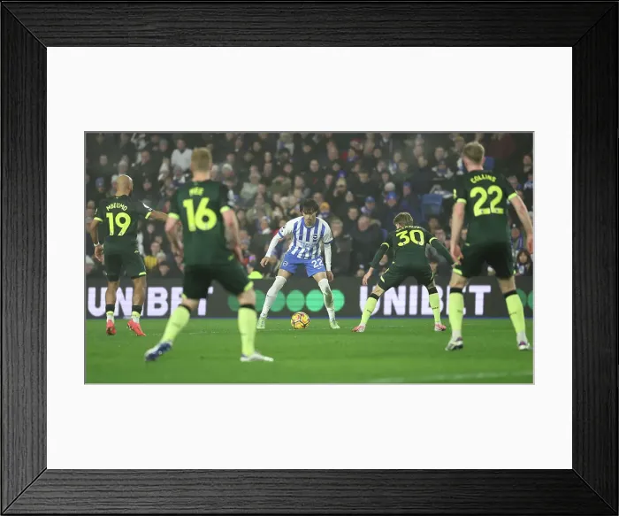 Framed Print : Brighton and Hove Albion v Brentford Premier League 27DEC24
