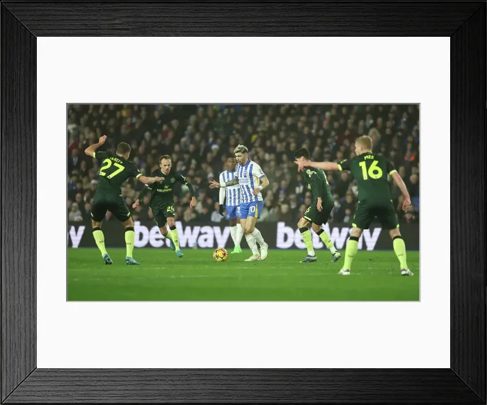 Framed Print : Brighton and Hove Albion v Brentford Premier League 27DEC24