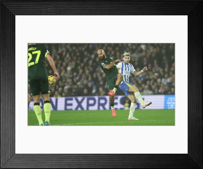 Framed Print : Brighton and Hove Albion v Brentford Premier League 27DEC24