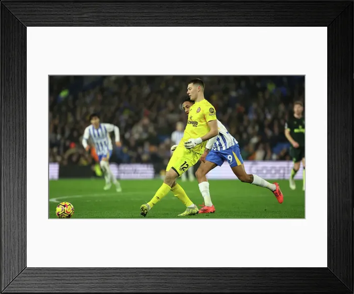 Framed Print : Brighton and Hove Albion v Brentford Premier League 27DEC24