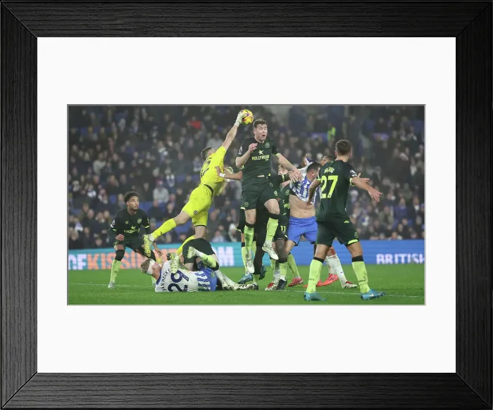 Framed Print : Brighton and Hove Albion v Brentford Premier League 27DEC24