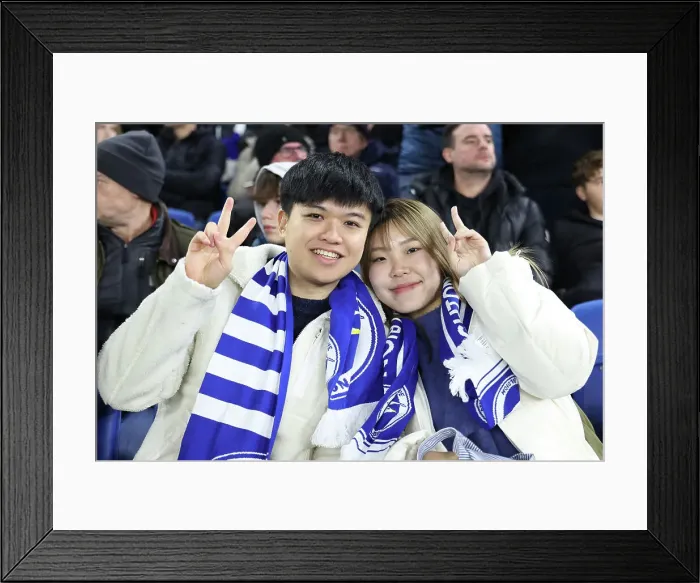 Framed Print : Brighton and Hove Albion v Brentford Premier League 27DEC24