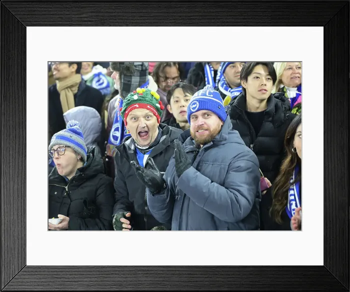 Framed Print : Brighton and Hove Albion v Brentford Premier League 27DEC24