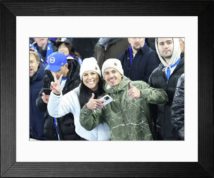 Framed Print : Brighton and Hove Albion v Brentford Premier League 27DEC24