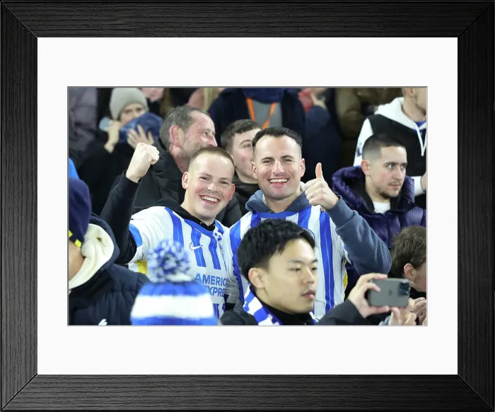 Framed Print : Brighton and Hove Albion v Brentford Premier League 27DEC24