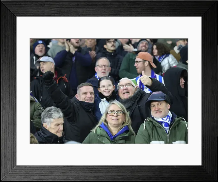 Framed Print : Brighton and Hove Albion v Brentford Premier League 27DEC24