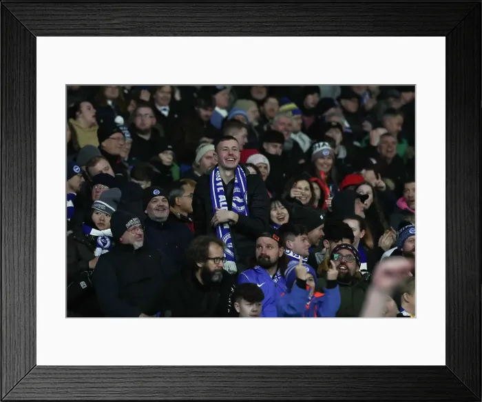 Framed Print : Brighton and Hove Albion v Brentford Premier League 27DEC24