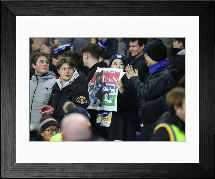 Framed Print : Brighton and Hove Albion v Brentford Premier League 27DEC24
