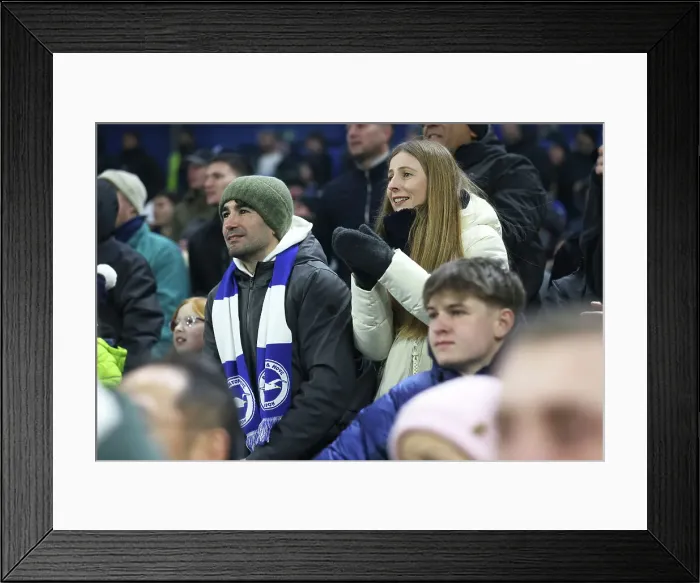 Framed Print : Brighton and Hove Albion v Brentford Premier League 27DEC24