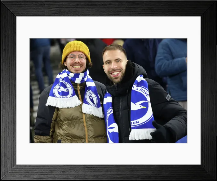 Framed Print : Brighton and Hove Albion v Brentford Premier League 27DEC24