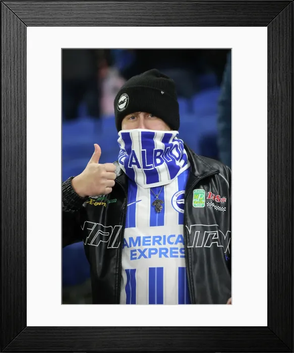 Framed Print : Brighton and Hove Albion v Brentford Premier League 27DEC24