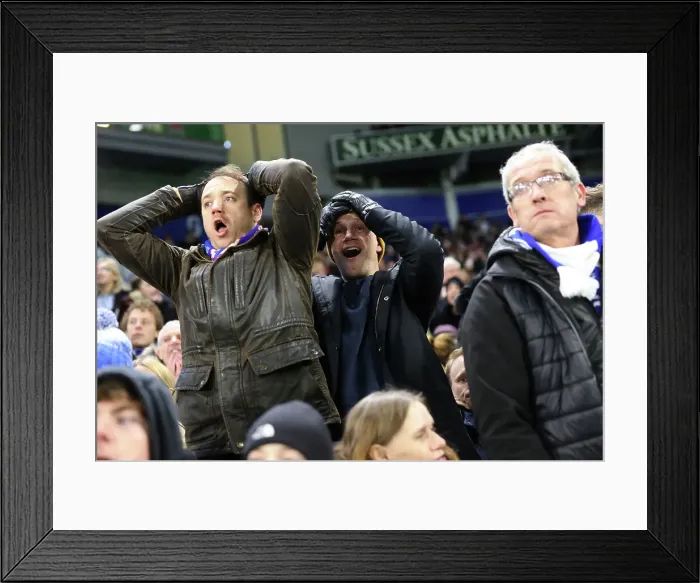 Framed Print : Brighton and Hove Albion v Brentford Premier League 27DEC24