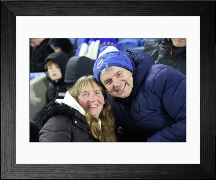 Framed Print : Brighton and Hove Albion v Brentford Premier League 27DEC24