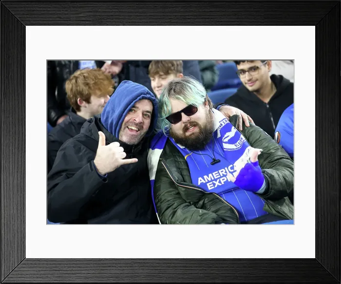 Framed Print : Brighton and Hove Albion v Brentford Premier League 27DEC24