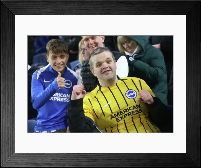 Framed Print : Brighton and Hove Albion v Brentford Premier League 27DEC24