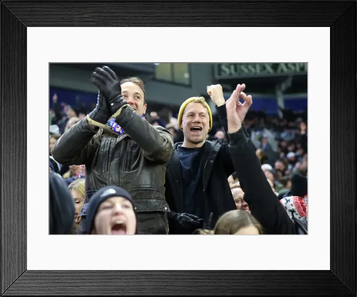Framed Print : Brighton and Hove Albion v Brentford Premier League 27DEC24