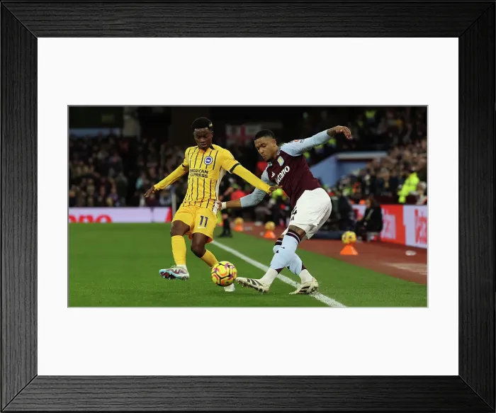 Framed Print : Aston Villa v Brighton and Hove Albion Premier League 30DEC24 Framed Print : Aston Villa v Brighton and Hove Albion Premier League 30DEC24