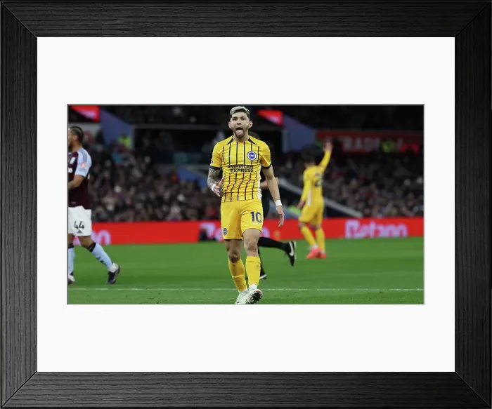 Framed Print : Aston Villa v Brighton and Hove Albion Premier League 30DEC24 Framed Print : Aston Villa v Brighton and Hove Albion Premier League 30DEC24