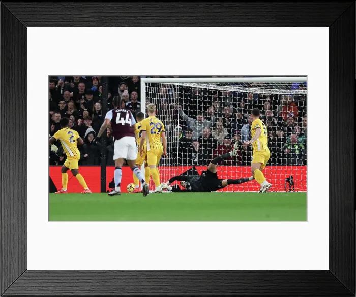 Framed Print : Aston Villa v Brighton and Hove Albion Premier League 30DEC24 Framed Print : Aston Villa v Brighton and Hove Albion Premier League 30DEC24