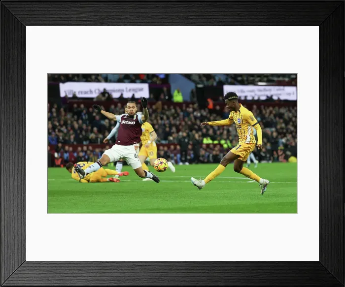 Framed Print : Aston Villa v Brighton and Hove Albion Premier League 30DEC24 Framed Print : Aston Villa v Brighton and Hove Albion Premier League 30DEC24