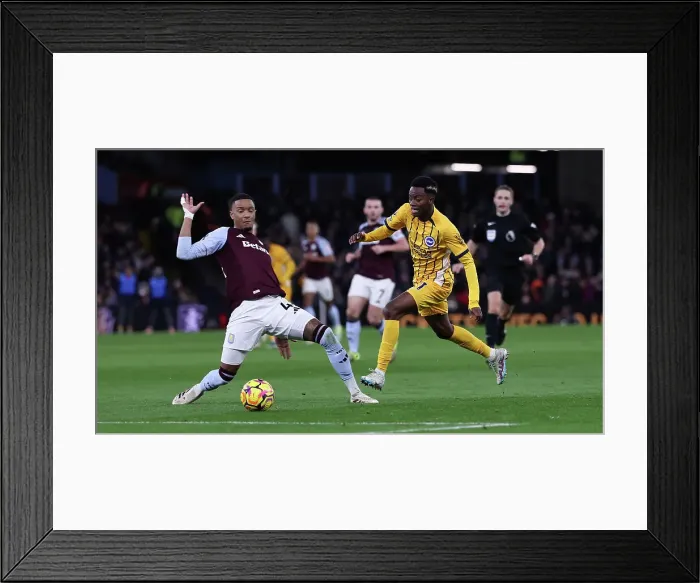 Framed Print : Aston Villa v Brighton and Hove Albion Premier League 30DEC24 Framed Print : Aston Villa v Brighton and Hove Albion Premier League 30DEC24