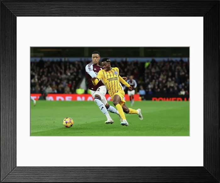 Framed Print : Aston Villa v Brighton and Hove Albion Premier League 30DEC24 Framed Print : Aston Villa v Brighton and Hove Albion Premier League 30DEC24