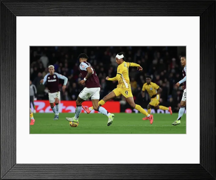 Framed Print : Aston Villa v Brighton and Hove Albion Premier League 30DEC24 Framed Print : Aston Villa v Brighton and Hove Albion Premier League 30DEC24