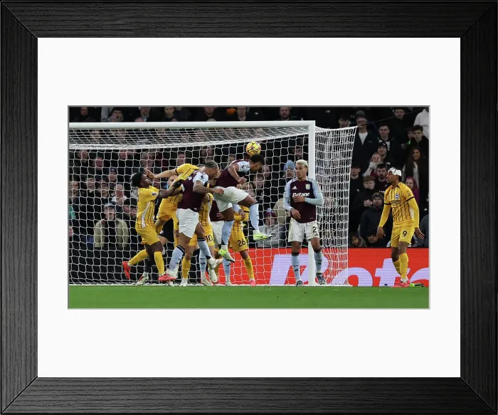 Framed Print : Aston Villa v Brighton and Hove Albion Premier League 30DEC24 Framed Print : Aston Villa v Brighton and Hove Albion Premier League 30DEC24