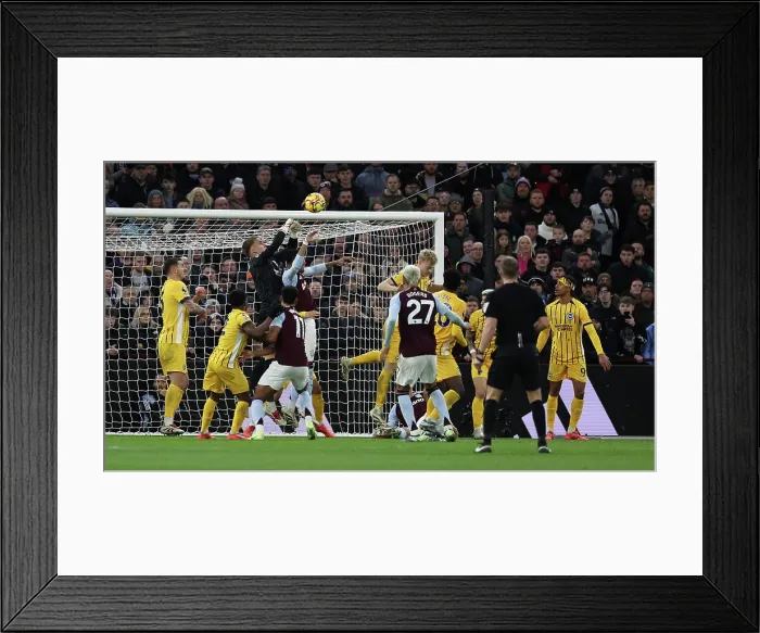 Framed Print : Aston Villa v Brighton and Hove Albion Premier League 30DEC24 Framed Print : Aston Villa v Brighton and Hove Albion Premier League 30DEC24