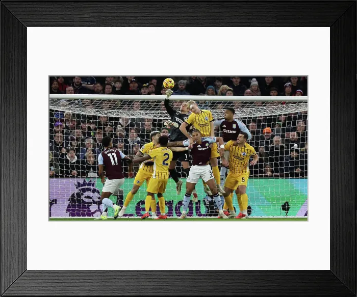 Framed Print : Aston Villa v Brighton and Hove Albion Premier League 30DEC24 Framed Print : Aston Villa v Brighton and Hove Albion Premier League 30DEC24