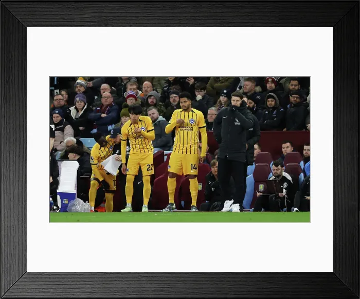 Framed Print : Aston Villa v Brighton and Hove Albion Premier League 30DEC24 Framed Print : Aston Villa v Brighton and Hove Albion Premier League 30DEC24