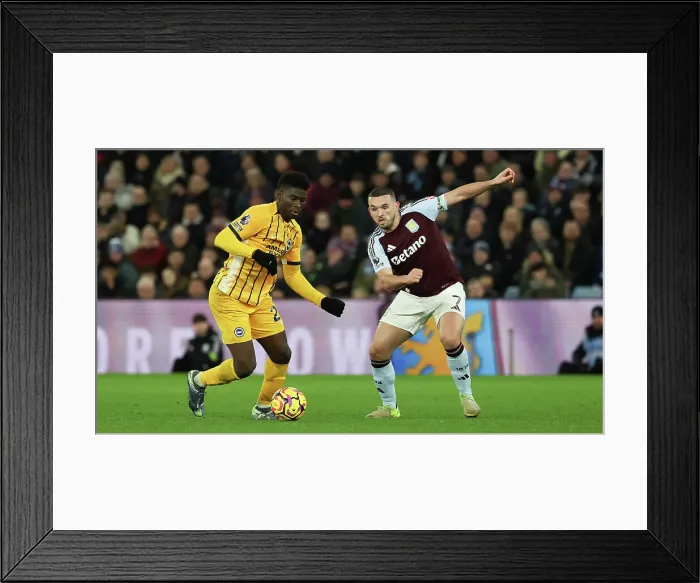 Framed Print : Aston Villa v Brighton and Hove Albion Premier League 30DEC24 Framed Print : Aston Villa v Brighton and Hove Albion Premier League 30DEC24