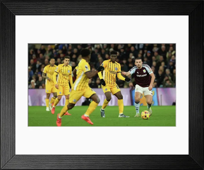 Framed Print : Aston Villa v Brighton and Hove Albion Premier League 30DEC24 Framed Print : Aston Villa v Brighton and Hove Albion Premier League 30DEC24