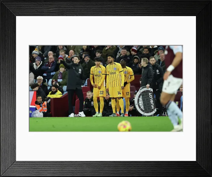 Framed Print : Aston Villa v Brighton and Hove Albion Premier League 30DEC24 Framed Print : Aston Villa v Brighton and Hove Albion Premier League 30DEC24