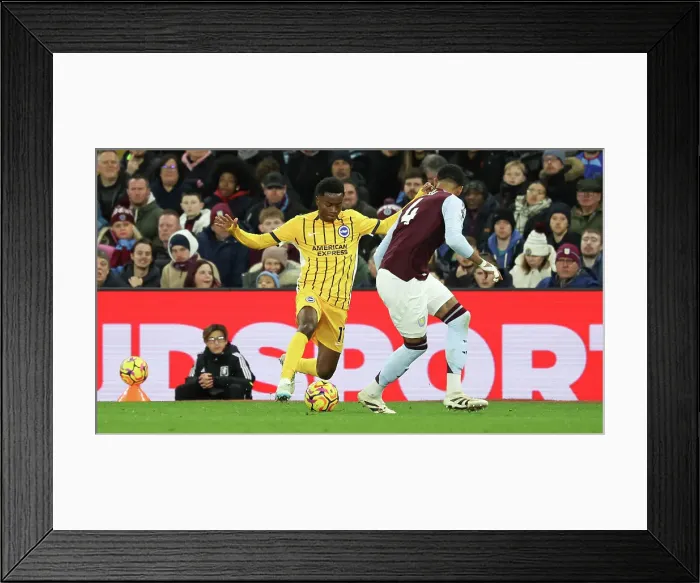 Framed Print : Aston Villa v Brighton and Hove Albion Premier League 30DEC24 Framed Print : Aston Villa v Brighton and Hove Albion Premier League 30DEC24