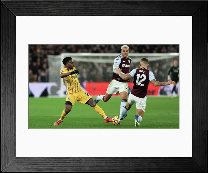 Framed Print : Aston Villa v Brighton and Hove Albion Premier League 30DEC24 Framed Print : Aston Villa v Brighton and Hove Albion Premier League 30DEC24