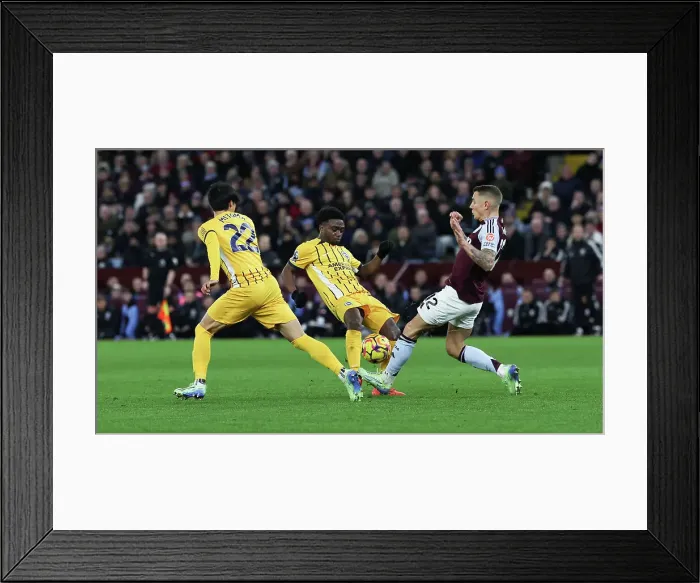 Framed Print : Aston Villa v Brighton and Hove Albion Premier League 30DEC24 Framed Print : Aston Villa v Brighton and Hove Albion Premier League 30DEC24