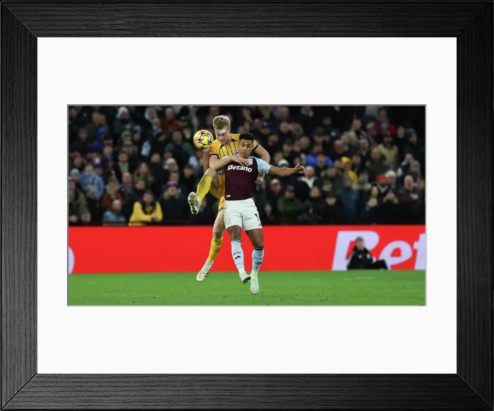 Framed Print : Aston Villa v Brighton and Hove Albion Premier League 30DEC24 Framed Print : Aston Villa v Brighton and Hove Albion Premier League 30DEC24