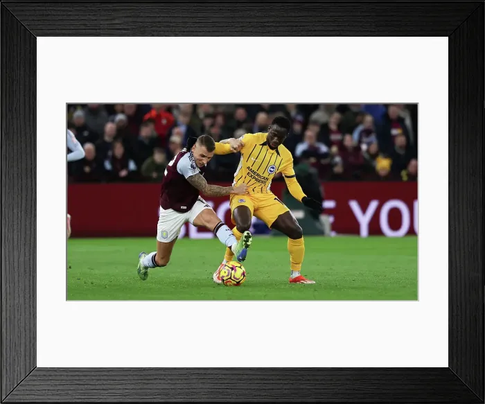 Framed Print : Aston Villa v Brighton and Hove Albion Premier League 30DEC24 Framed Print : Aston Villa v Brighton and Hove Albion Premier League 30DEC24