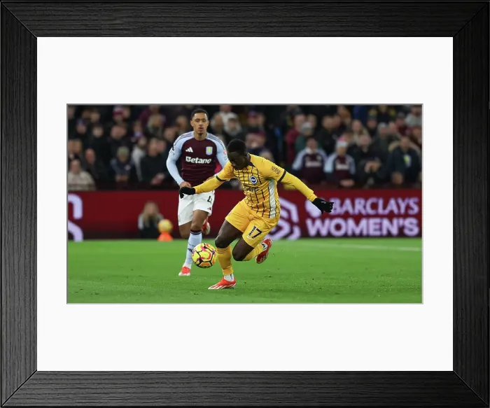 Framed Print : Aston Villa v Brighton and Hove Albion Premier League 30DEC24 Framed Print : Aston Villa v Brighton and Hove Albion Premier League 30DEC24