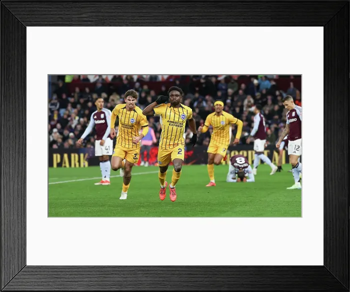 Framed Print : Aston Villa v Brighton and Hove Albion Premier League 30DEC24 Framed Print : Aston Villa v Brighton and Hove Albion Premier League 30DEC24
