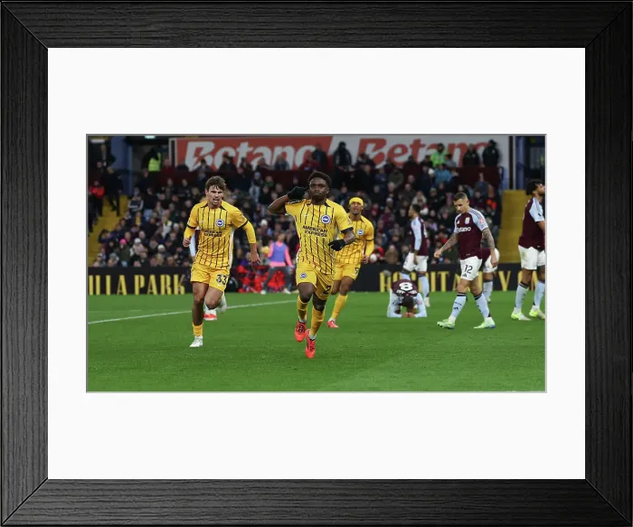 Framed Print : Aston Villa v Brighton and Hove Albion Premier League 30DEC24 Framed Print : Aston Villa v Brighton and Hove Albion Premier League 30DEC24
