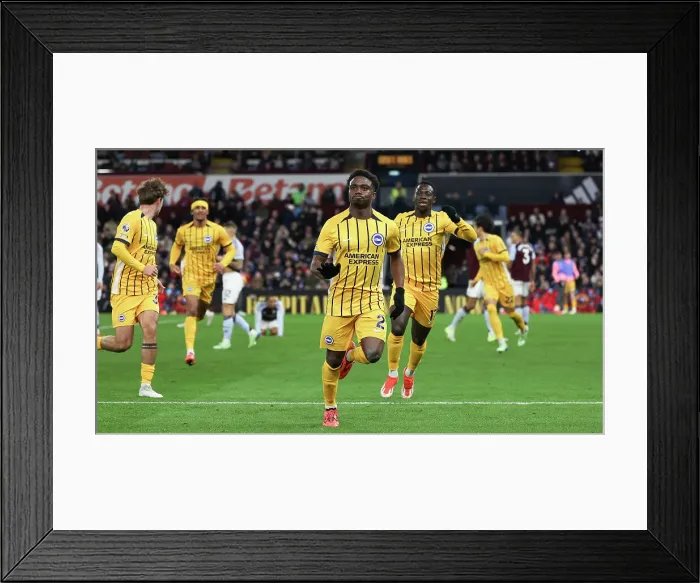 Framed Print : Aston Villa v Brighton and Hove Albion Premier League 30DEC24 Framed Print : Aston Villa v Brighton and Hove Albion Premier League 30DEC24