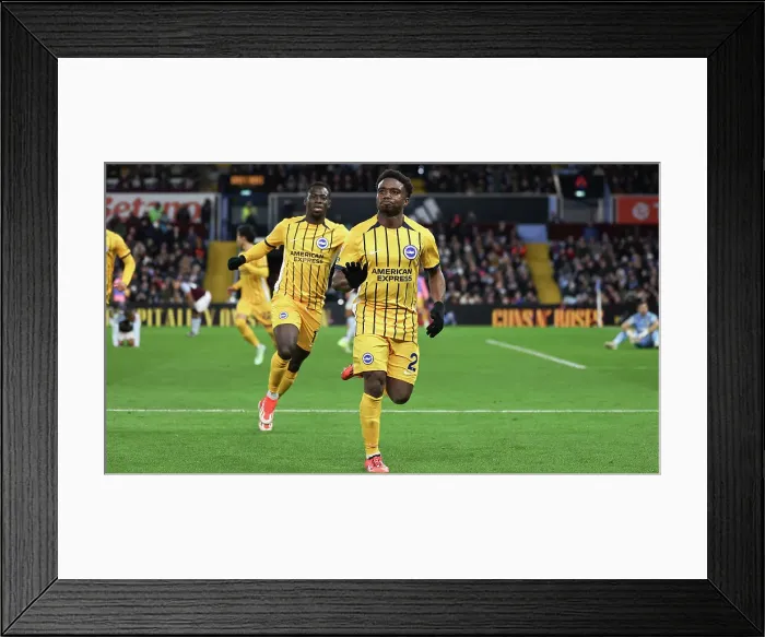Framed Print : Aston Villa v Brighton and Hove Albion Premier League 30DEC24