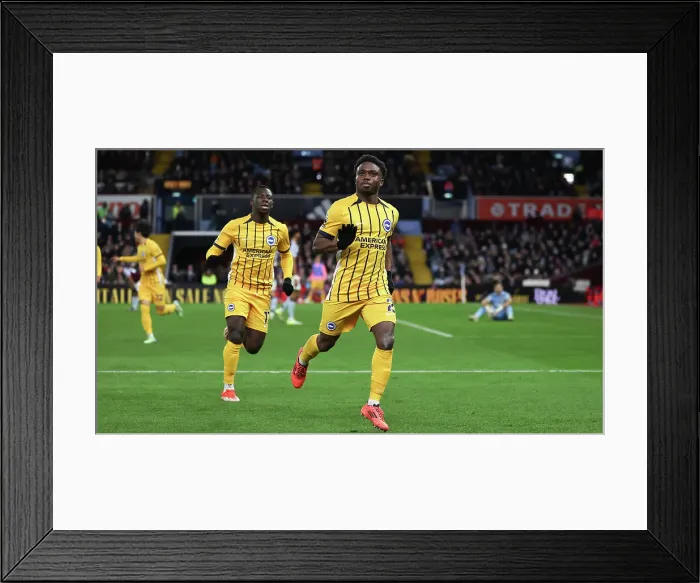 Framed Print : Aston Villa v Brighton and Hove Albion Premier League 30DEC24