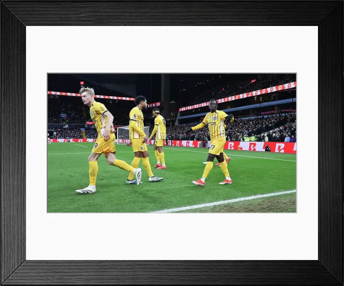 Framed Print : Aston Villa v Brighton and Hove Albion Premier League 30DEC24 Framed Print : Aston Villa v Brighton and Hove Albion Premier League 30DEC24