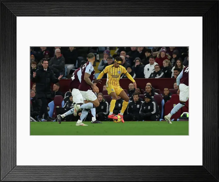 Framed Print : Aston Villa v Brighton and Hove Albion Premier League 30DEC24 Framed Print : Aston Villa v Brighton and Hove Albion Premier League 30DEC24
