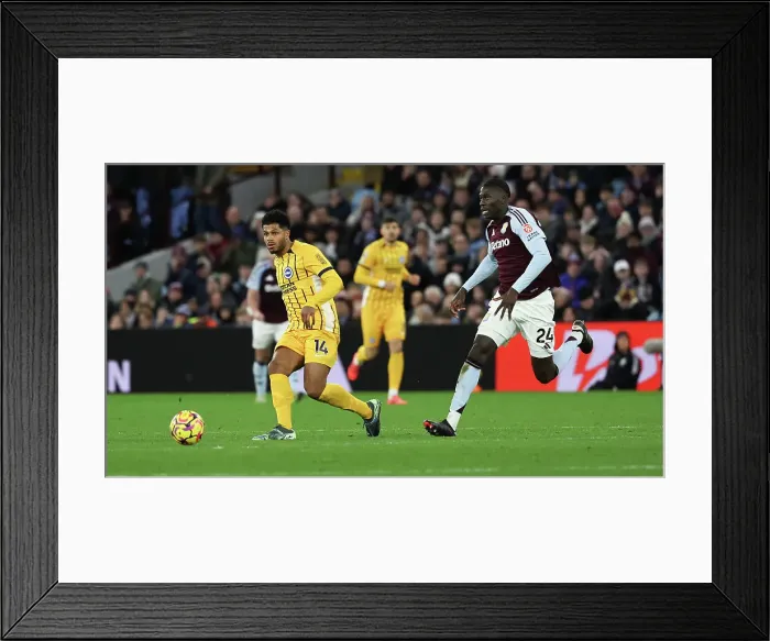 Framed Print : Aston Villa v Brighton and Hove Albion Premier League 30DEC24 Framed Print : Aston Villa v Brighton and Hove Albion Premier League 30DEC24